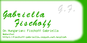 gabriella fischoff business card